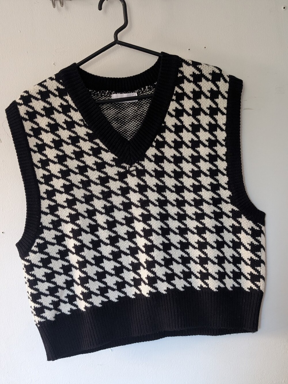 OAK + FORT Houndstooth Sweater Vest